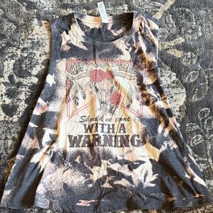 Graphic Tie-Dye Muscle Tank Should Have Come With A Warning" Morgan Wallen 🩷🦆